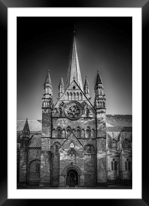 Trondheim Nidaros Cathedral Side Facade Framed Mounted Print by Antony McAulay