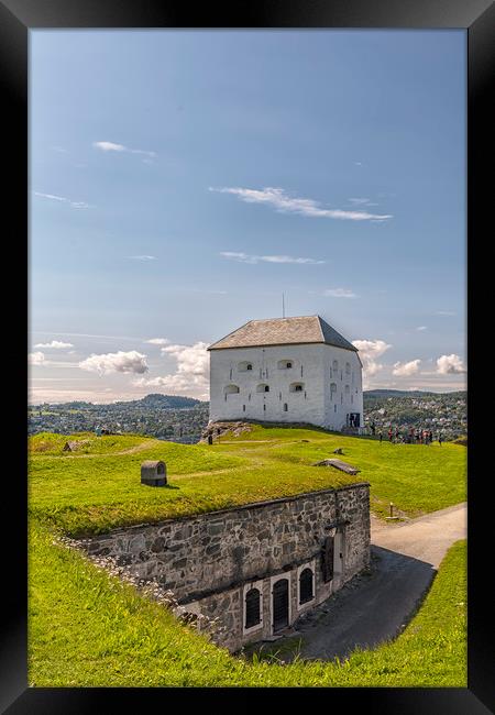 Trondheim Kristiansten Fortress and Bastion Framed Print by Antony McAulay