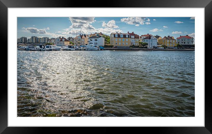 Karlskrona View of Ekholmen Island From the Sea Framed Mounted Print by Antony McAulay