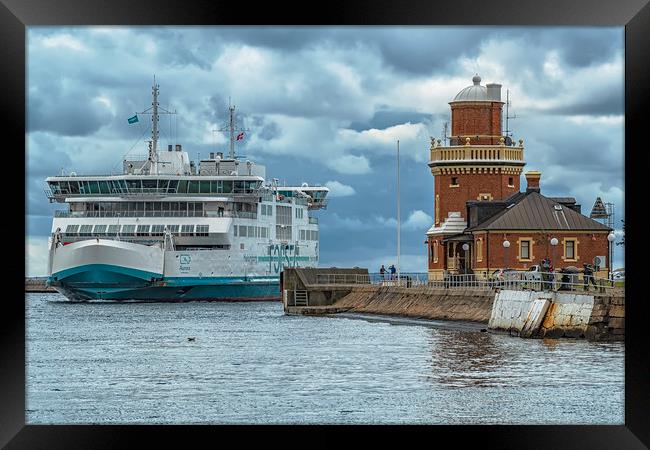 Helsingborg Electric Ferry Framed Print by Antony McAulay