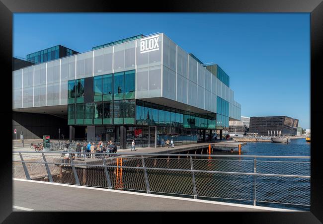 Copenhagen Blox Building with Black Diamond Framed Print by Antony McAulay