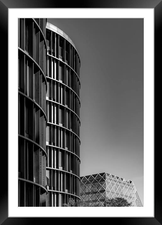 Copenhagen Axel Towers Side On Framed Mounted Print by Antony McAulay