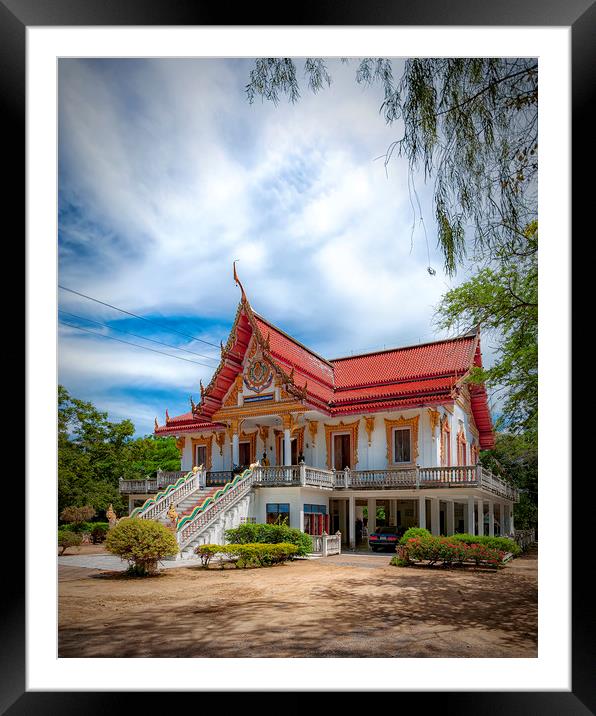 Thailand Hua Hin Chinese large Temple Framed Mounted Print by Antony McAulay