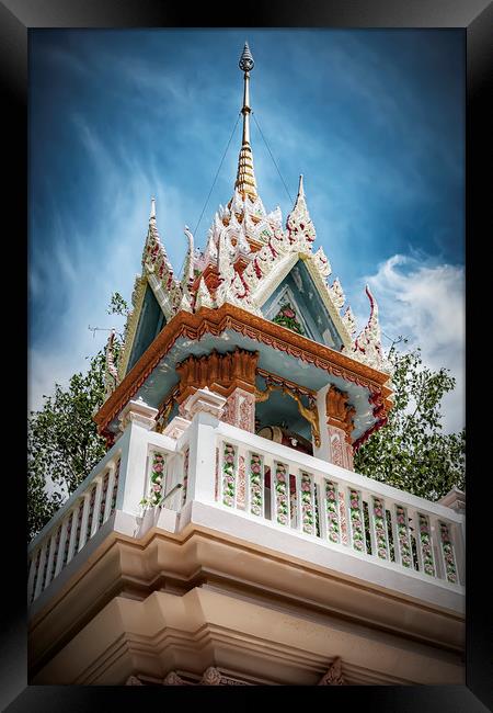 Thailand Hua Hin Chinese Temple Shrine Framed Print by Antony McAulay