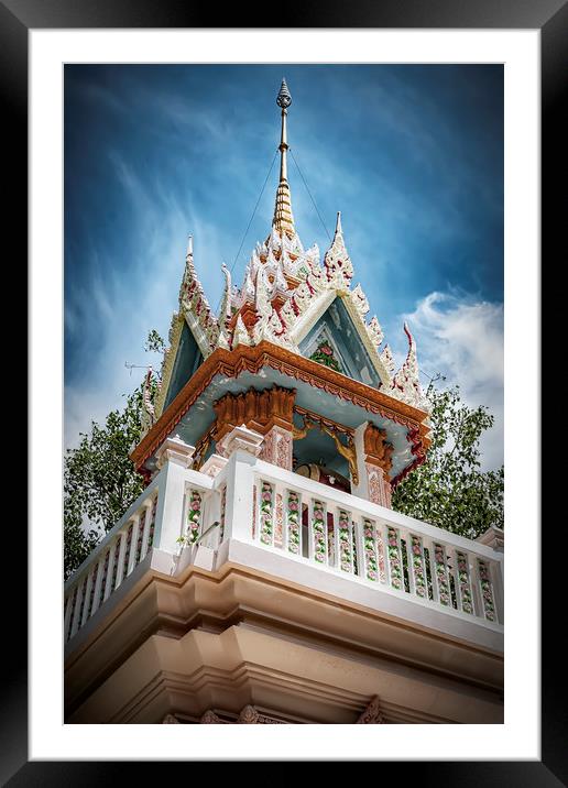Thailand Hua Hin Chinese Temple Shrine Framed Mounted Print by Antony McAulay
