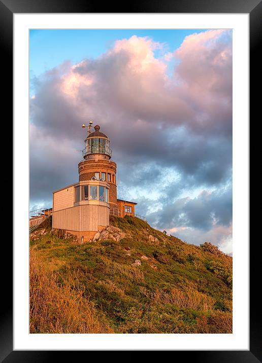 Kullaberg Main Lighthouse in Sunlight Framed Mounted Print by Antony McAulay