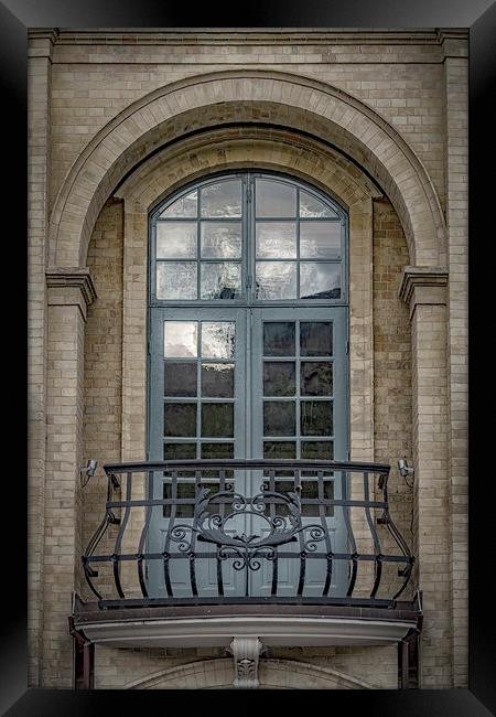 Landskrona City Theater Window Framed Print by Antony McAulay