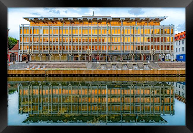 Landskrona Stadshus Building Framed Print by Antony McAulay