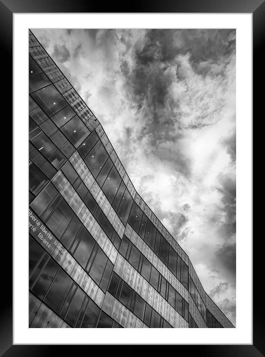 Malmo University Building Abstract View Framed Mounted Print by Antony McAulay