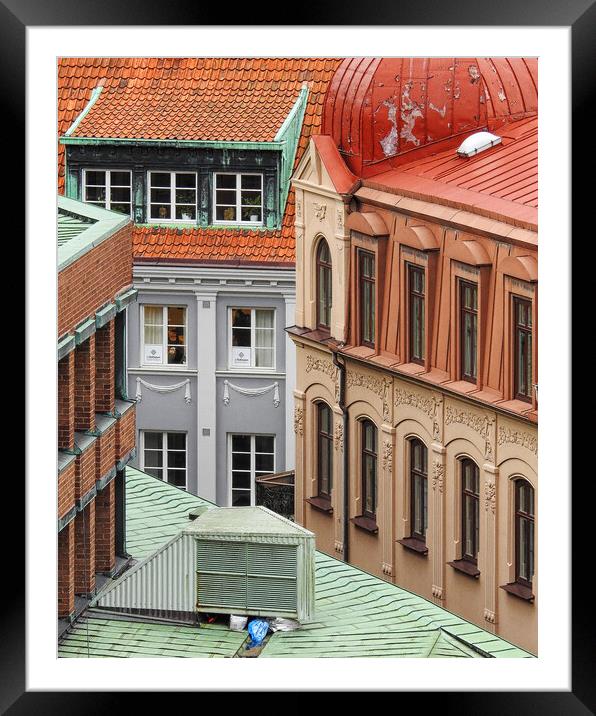 Helsingborg Elevated View Framed Mounted Print by Antony McAulay