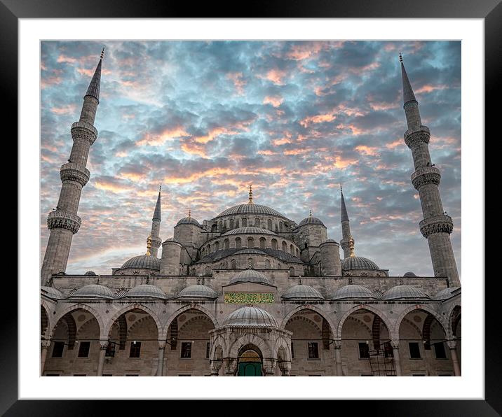 Istanbul Blue Mosque Framed Mounted Print by Antony McAulay