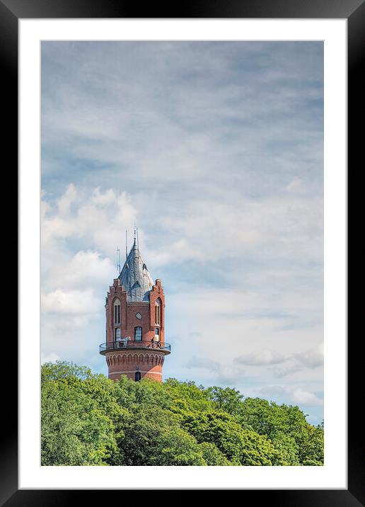 Ronneby Water Tower Framed Mounted Print by Antony McAulay