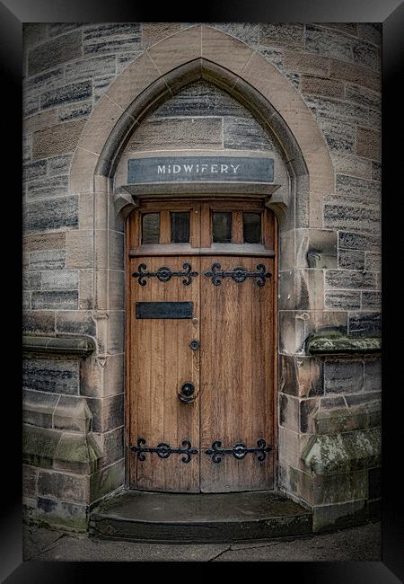 Glasgow University Midwifery Doorway Framed Print by Antony McAulay
