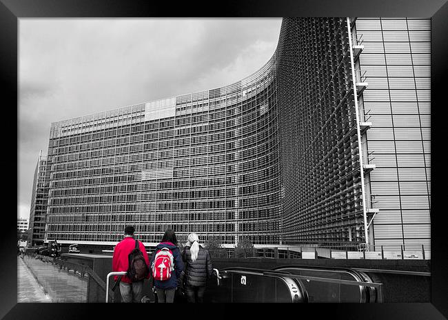 Berlaymot building Framed Print by Mariana Creanga