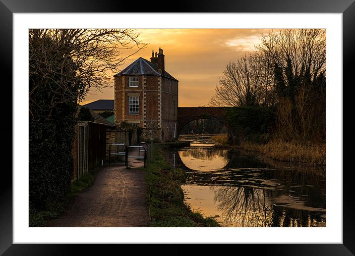  Sunset At Nutshell Bridge Framed Mounted Print by Ben Kirby