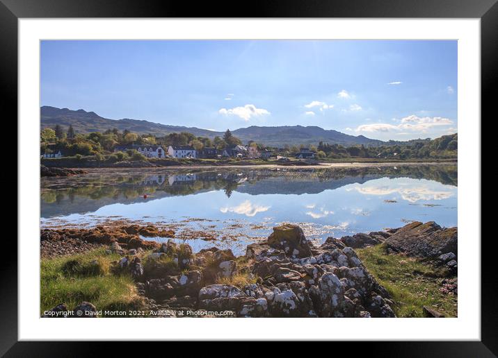 Arisaig Reflections Framed Mounted Print by David Morton