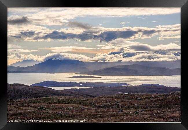 Isle of Skye from Applecross Framed Print by David Morton
