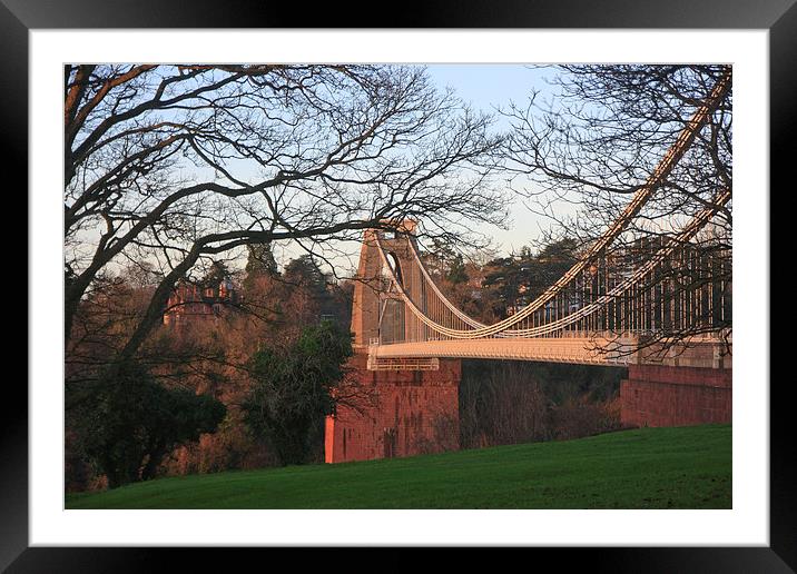 Clifton Suspension Bridge Framed Mounted Print by David Morton