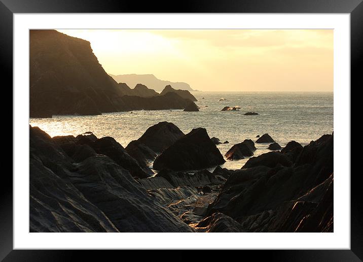 The Rocky North Devon Coast Framed Mounted Print by David Morton