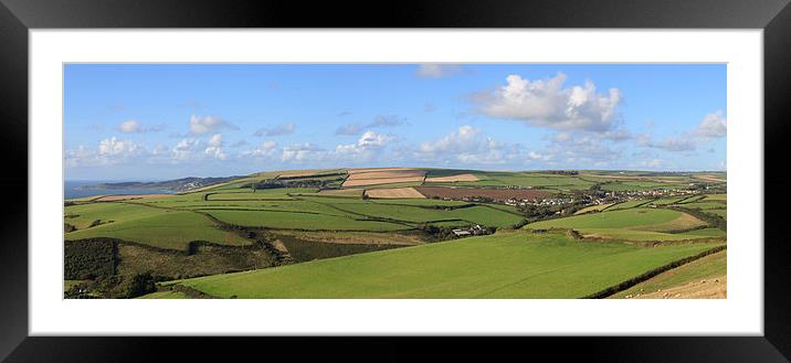  Woolacombe Down from Saunton Down Framed Mounted Print by David Morton