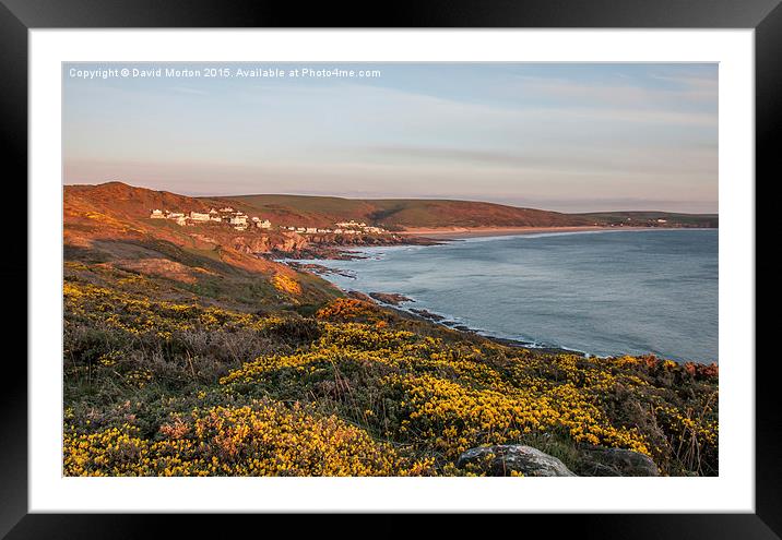  Woolacombe from Morte Point Framed Mounted Print by David Morton