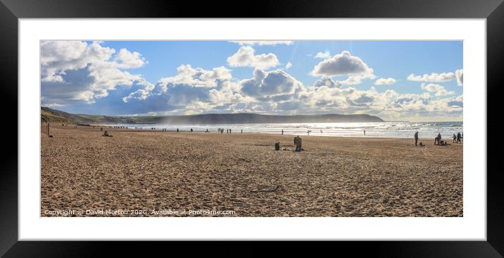 Woolacombe Beach Framed Mounted Print by David Morton