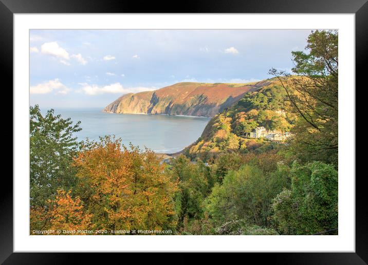 Foreland Point from Lynton Framed Mounted Print by David Morton