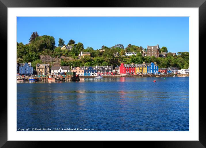 Tobermory on the Isle of Mull Framed Mounted Print by David Morton