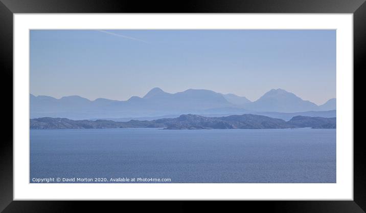 Applecross from the Isle of Skye Framed Mounted Print by David Morton