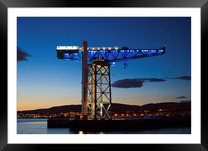 Titan Crane on Clydeside Framed Mounted Print by Stewart Priest