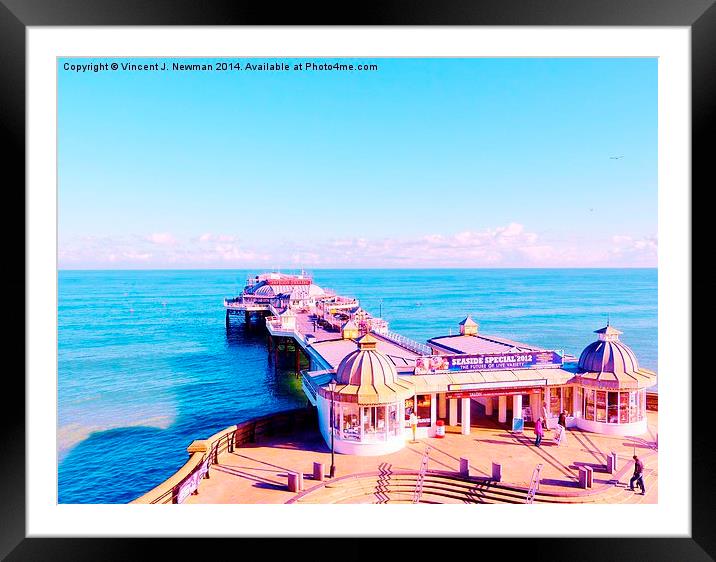 Pavilion Theatre, Cromer Pier Framed Mounted Print by Vincent J. Newman