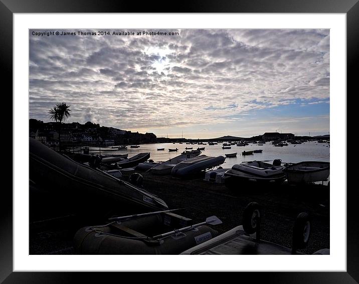 St Marys Hughtown Framed Mounted Print by James Thomas