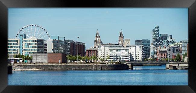  Liverpool Skyline Framed Print by Gregory Lawson