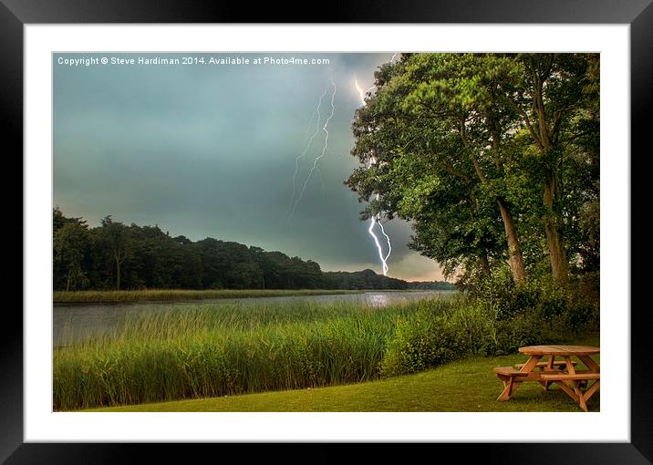 An English Storm Framed Mounted Print by Steve Hardiman