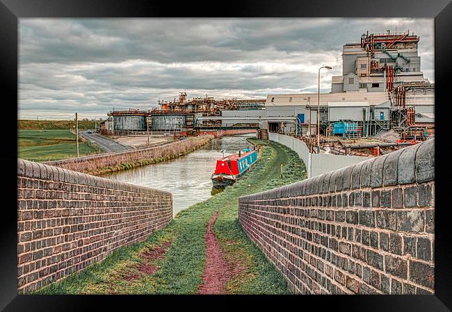 Northwich industrial scene Framed Print by Mike Janik