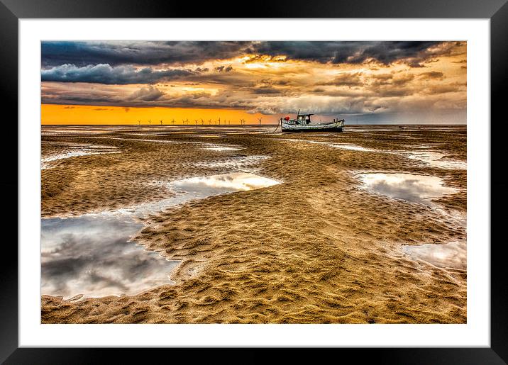 Waiting for the tide Framed Mounted Print by Mike Janik