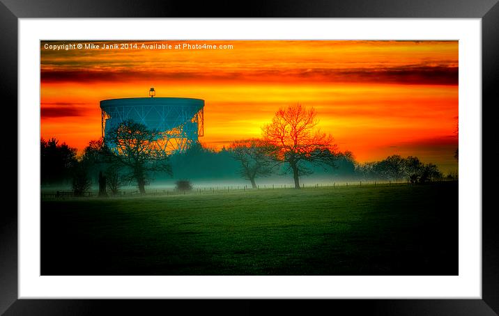 Jodrell Bank Framed Mounted Print by Mike Janik