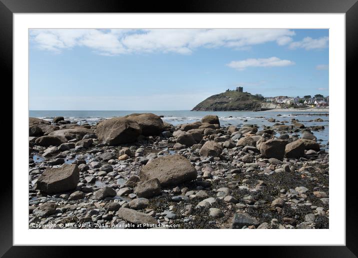 Criccieth Castle  Framed Mounted Print by Mike Janik