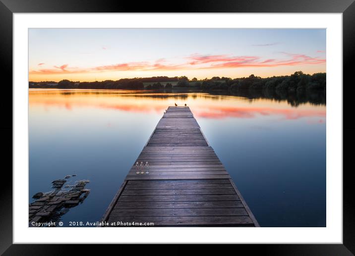 Pickmere Lake Cheshire Framed Mounted Print by Mike Janik