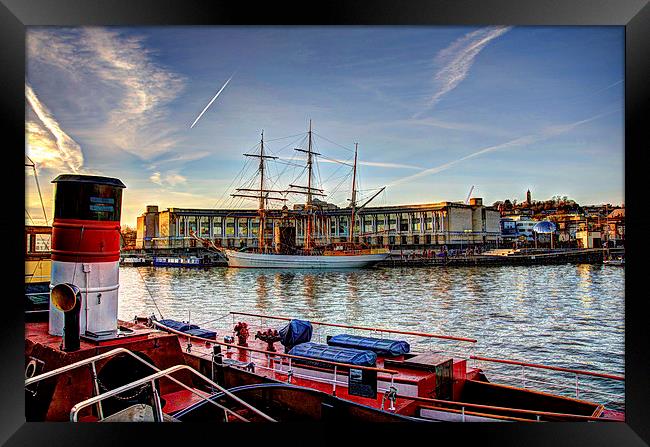 Bristol Floating Harbour Framed Print by Steven Jasper