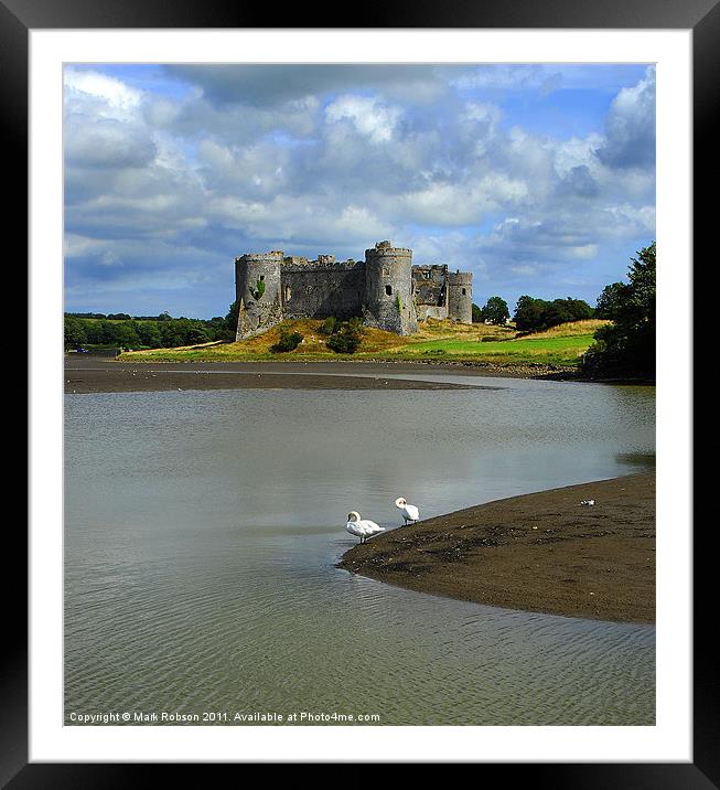 Carew Castle Framed Mounted Print by Mark Robson