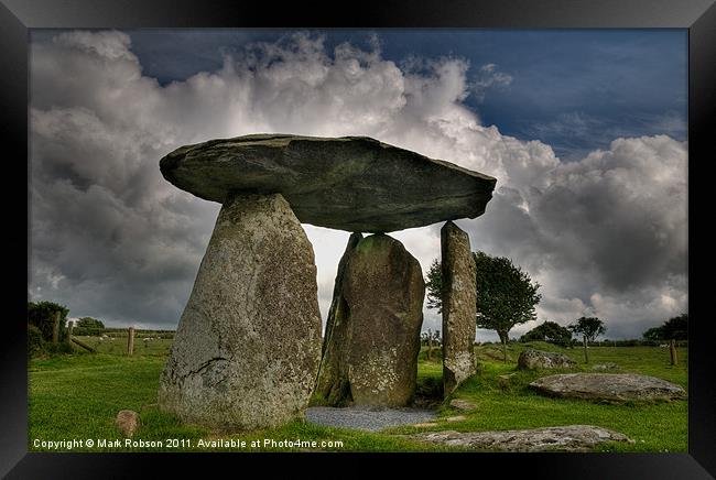 Pentre Ifan Framed Print by Mark Robson