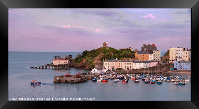 Tenby Harbour Framed Print by Mark Robson