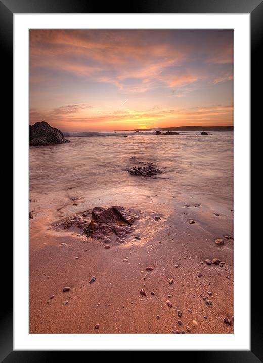 Waning Tide Framed Mounted Print by Mark Robson