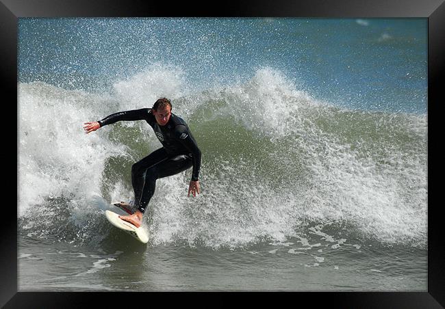 Celtic Surf Framed Print by Mark Robson