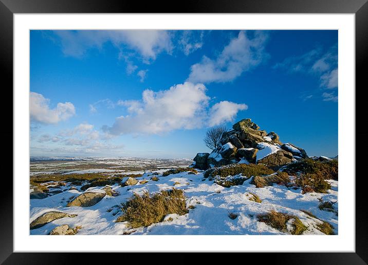 Celtic Snow Framed Mounted Print by Mark Robson