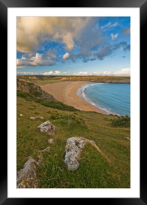 Broadhaven Framed Mounted Print by Mark Robson