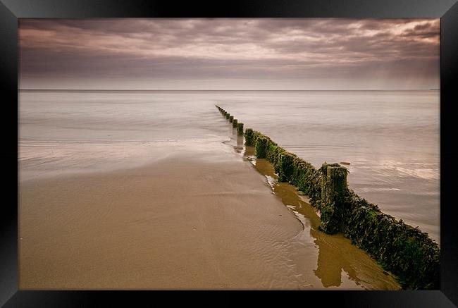 Groynes Framed Print by Mark Robson