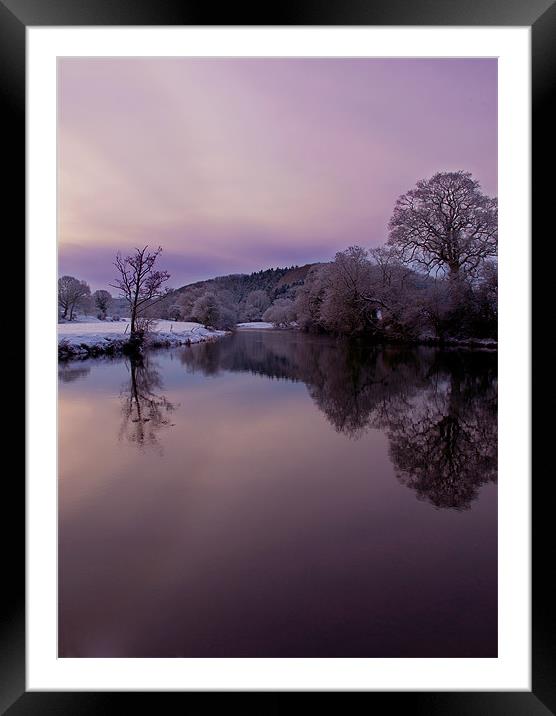 Along The Teifi Framed Mounted Print by Mark Robson