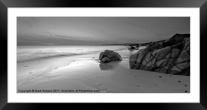 Slow Tide Framed Mounted Print by Mark Robson